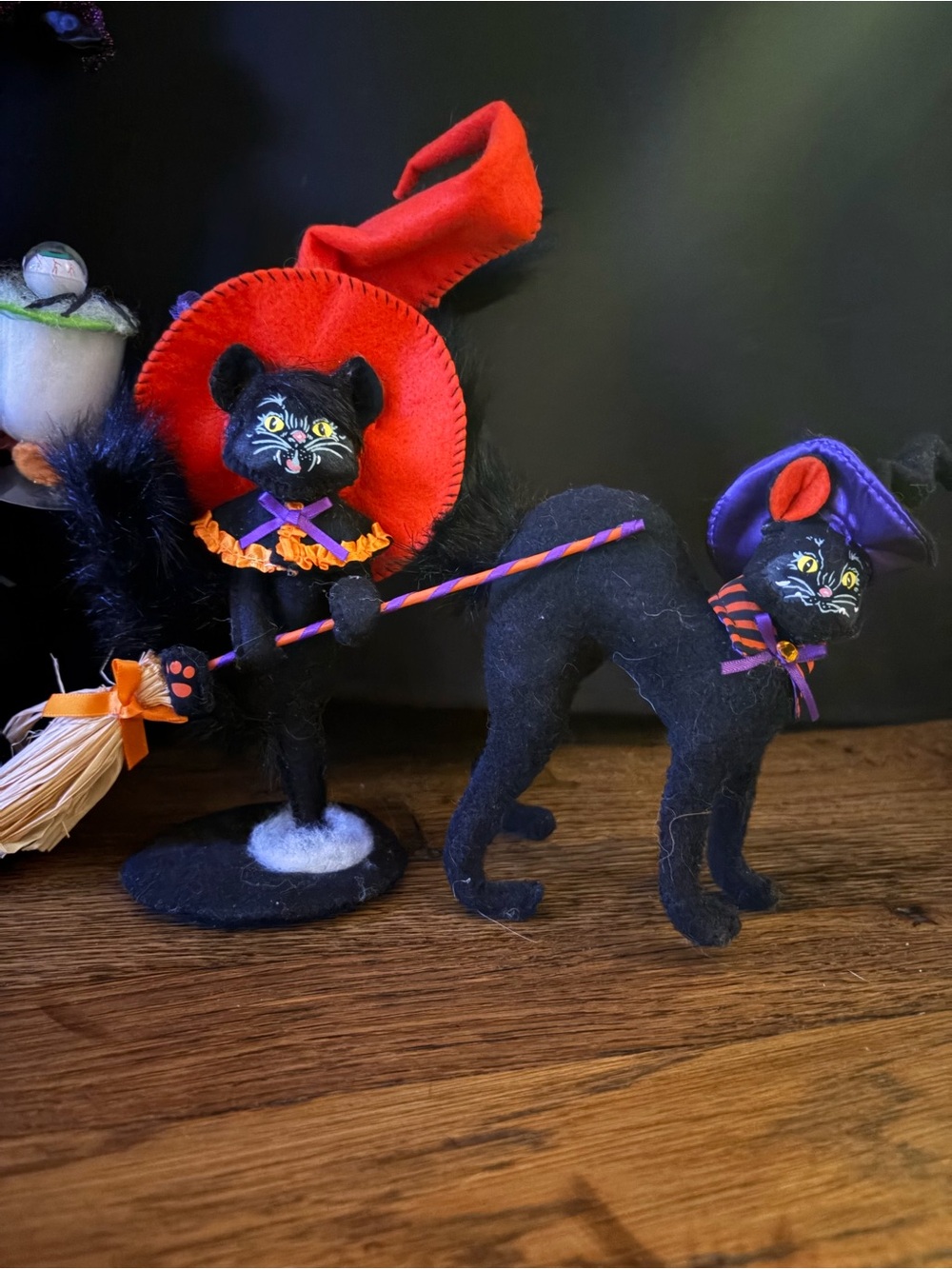Annalee Halloween Cat and Witch Figurine Collection - Picture 3 of 5